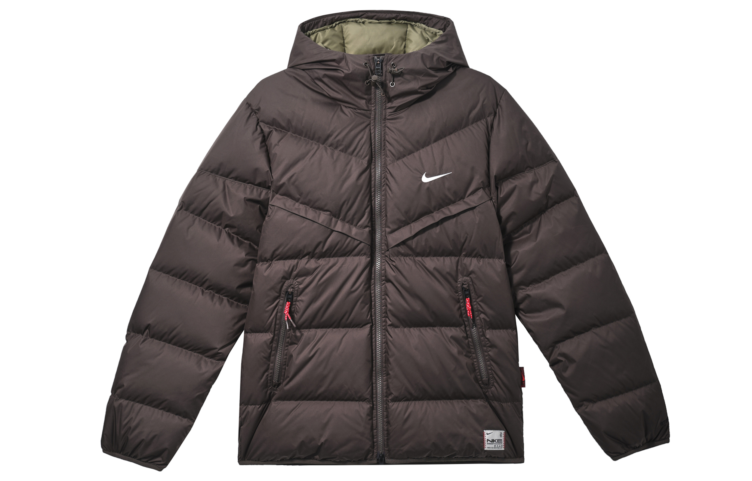 

Nike Мужская куртка Storm-FIT с утеплителем из пуха в сером цвете, Ore Gray