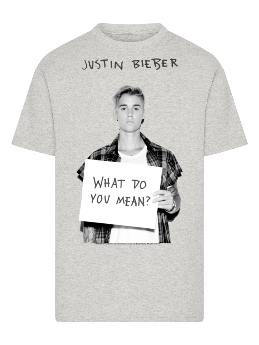 

Рубашка F4NT4STIC Justin Bieber What Do You Mean, серый