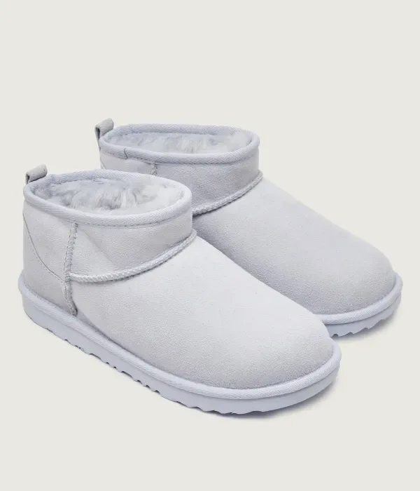 Классические ультраминиатюрные зимние ботинки Ugg, небесно-голубой — фото 3