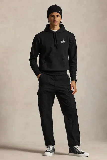 Худи хлопок Polo Ralph Lauren, черный — фото 3