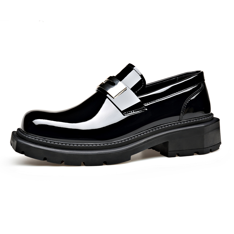 XIAOTOULANG Мужские повседневные туфли черные на шнурках, цвет Lace-Up Black — фото 3