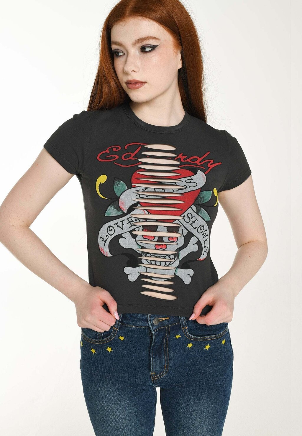 

Футболка с принтом KILLA Ed Hardy, черный