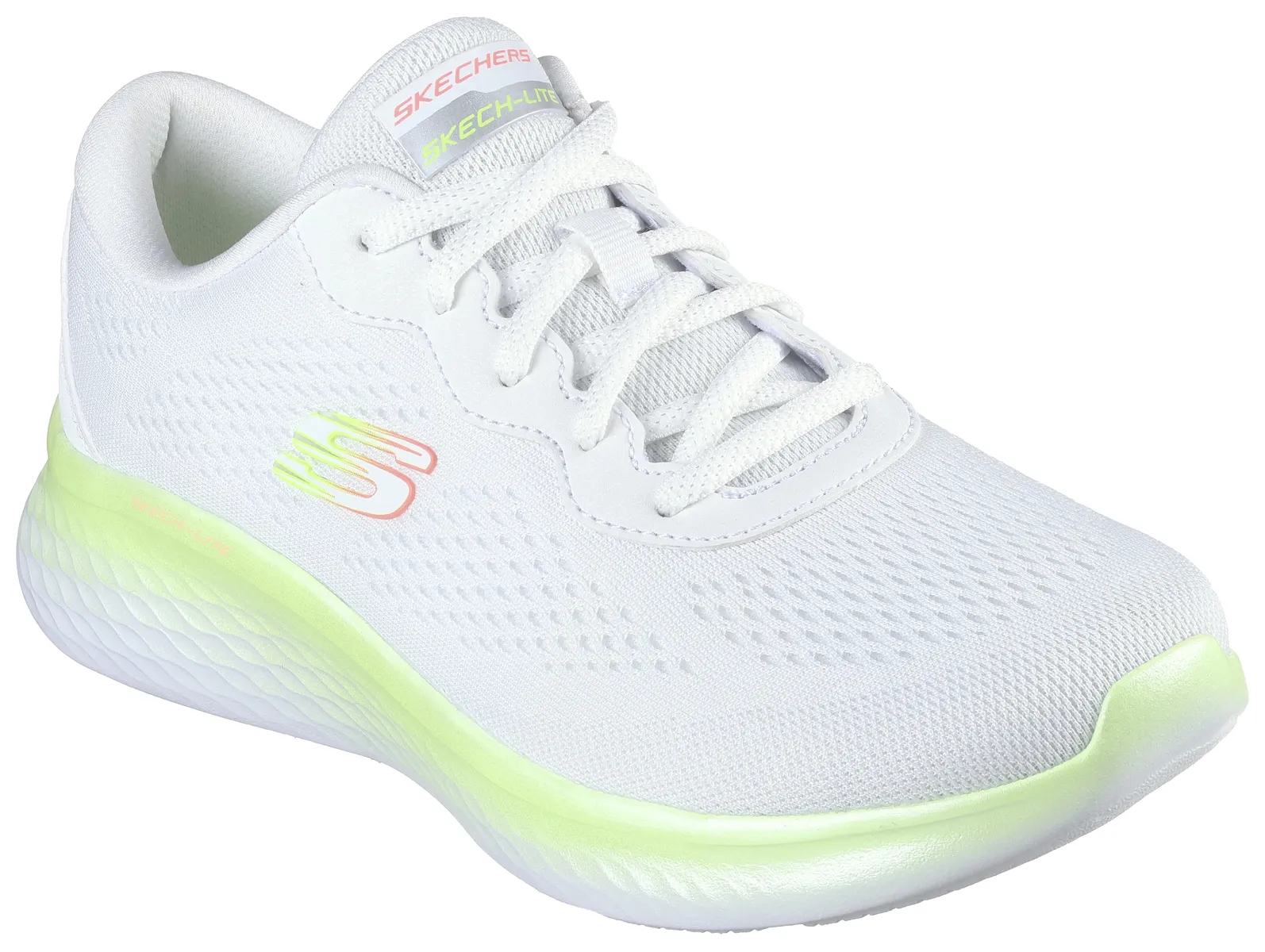 Кроссовки Skechers "SKECH-LITE PRO-STUNNING STEPS", с пеной с эффектом памяти с воздушным охлаждением, повседневная обувь, полуботинки, туфли на шнуровке, цвет Weiß-Limette