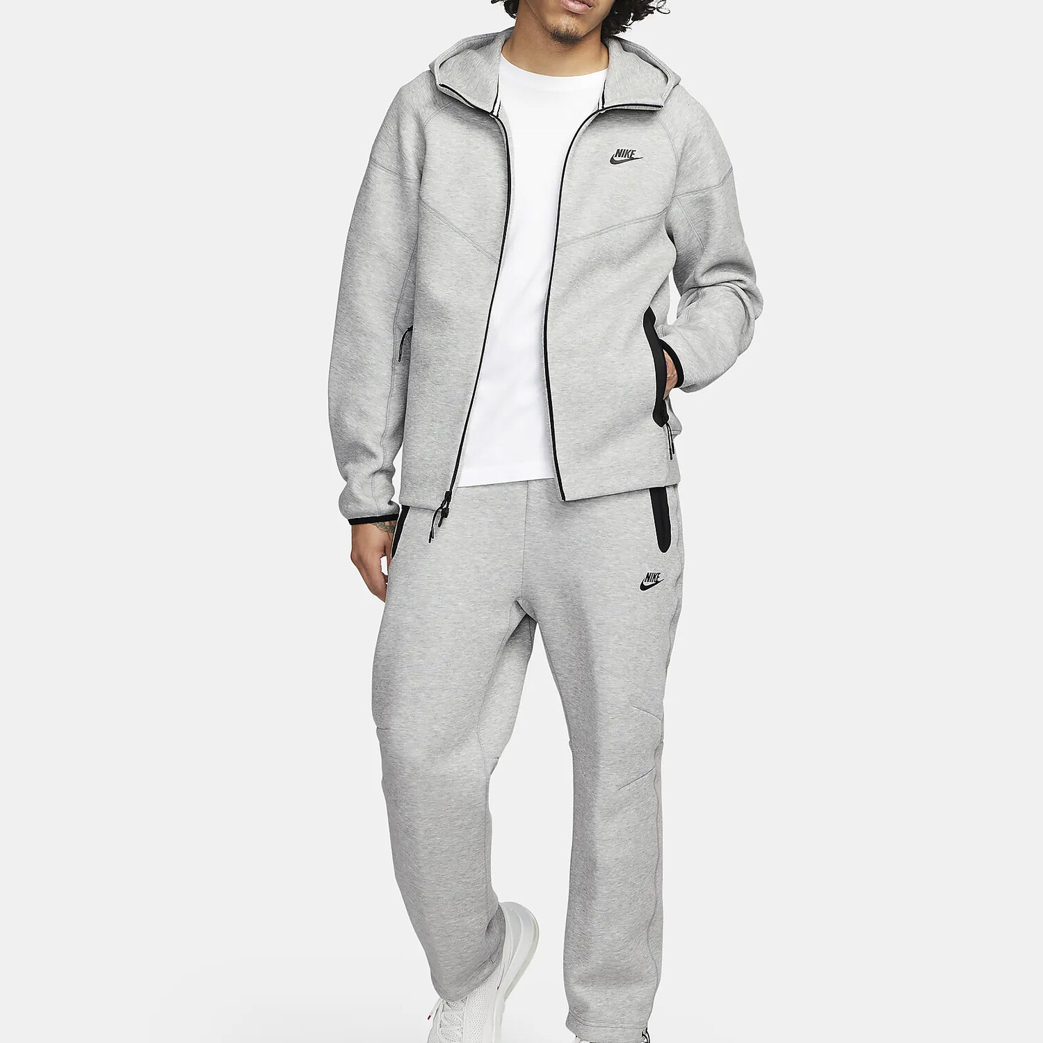Толстовка с капюшоном Sportswear Tech Fleece Windrunner Full-Zip Nike, темно-серый — фото 3