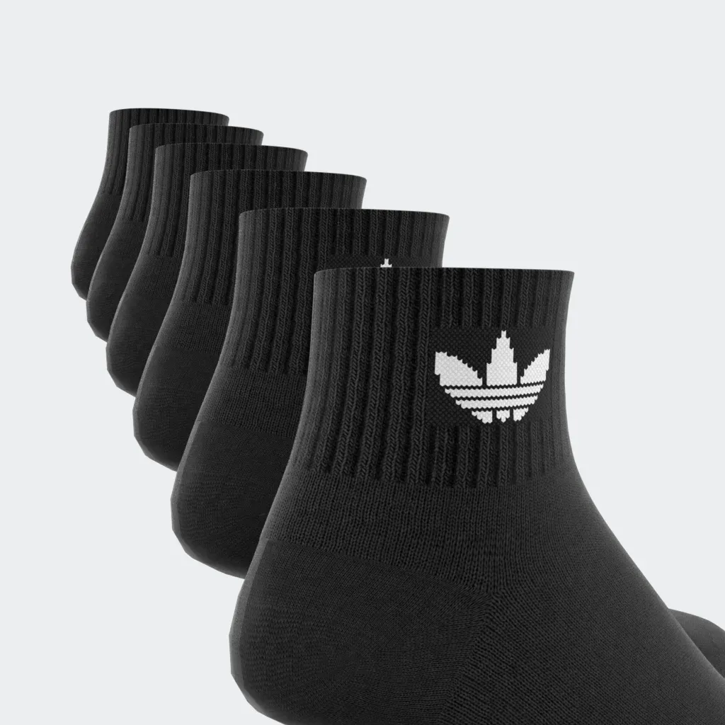 Спортивные носки Adidas Originals "MID ANKLE SCK 6", черный — фото 2