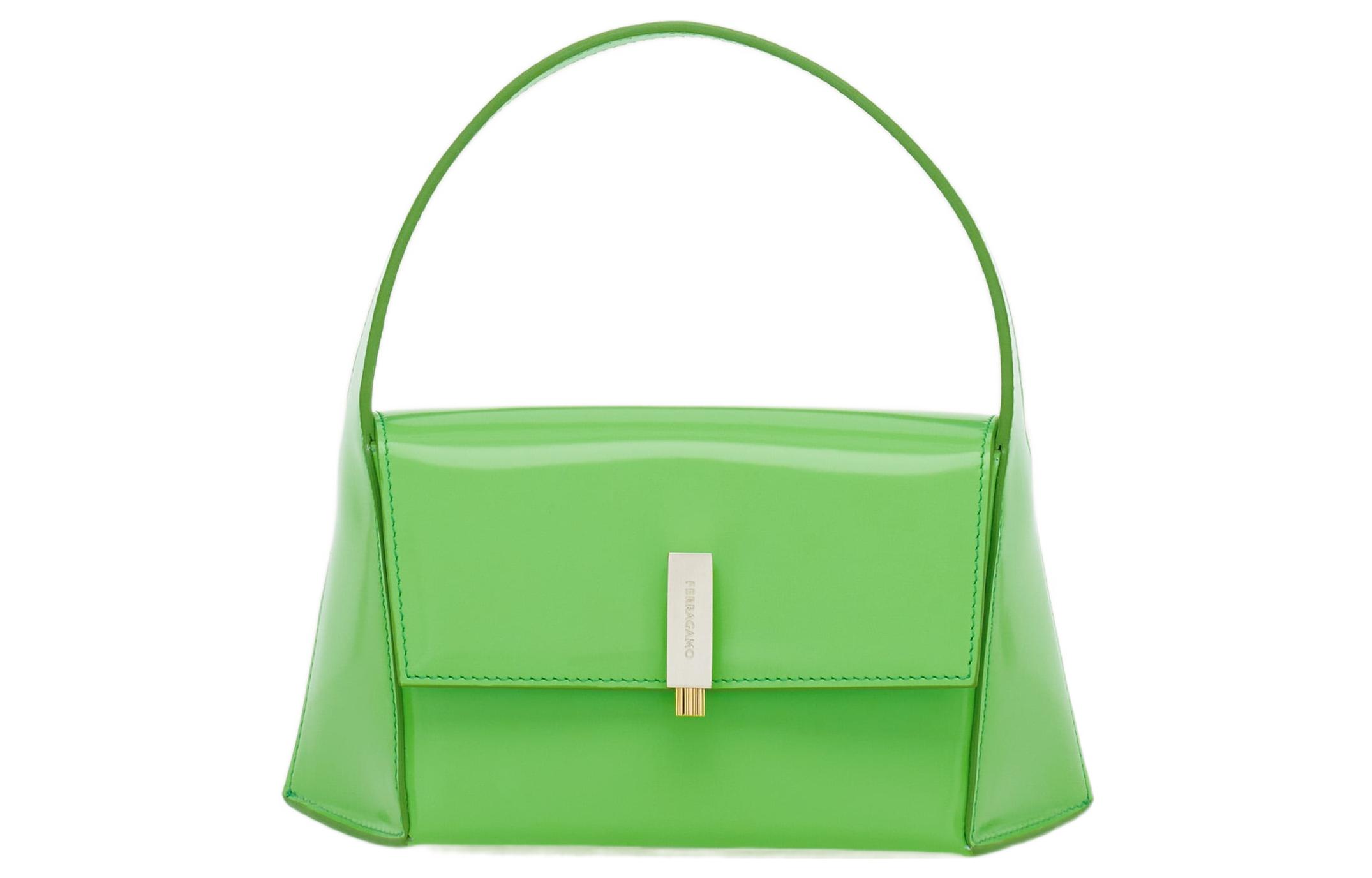 

Ferragamo Кожаная сумка через плечо женская зеленая