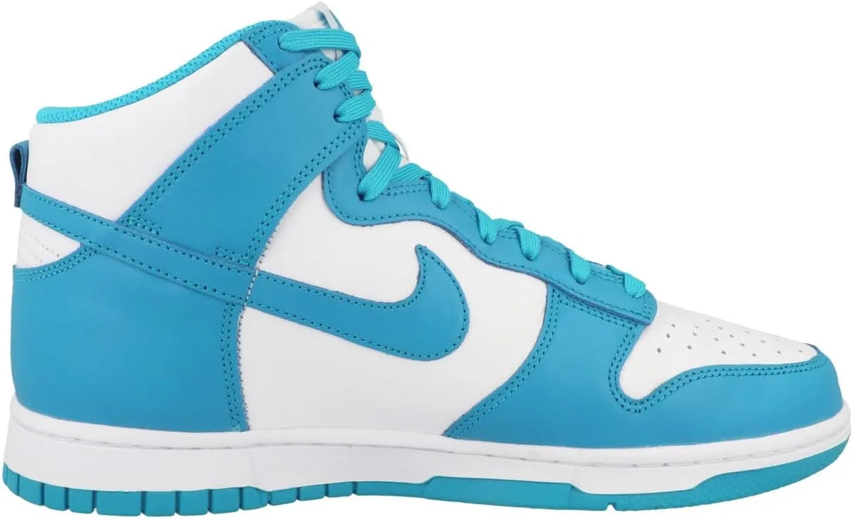 Мужские баскетбольные кроссовки Nike Dunk Hi Retro, белый/синий — фото 3
