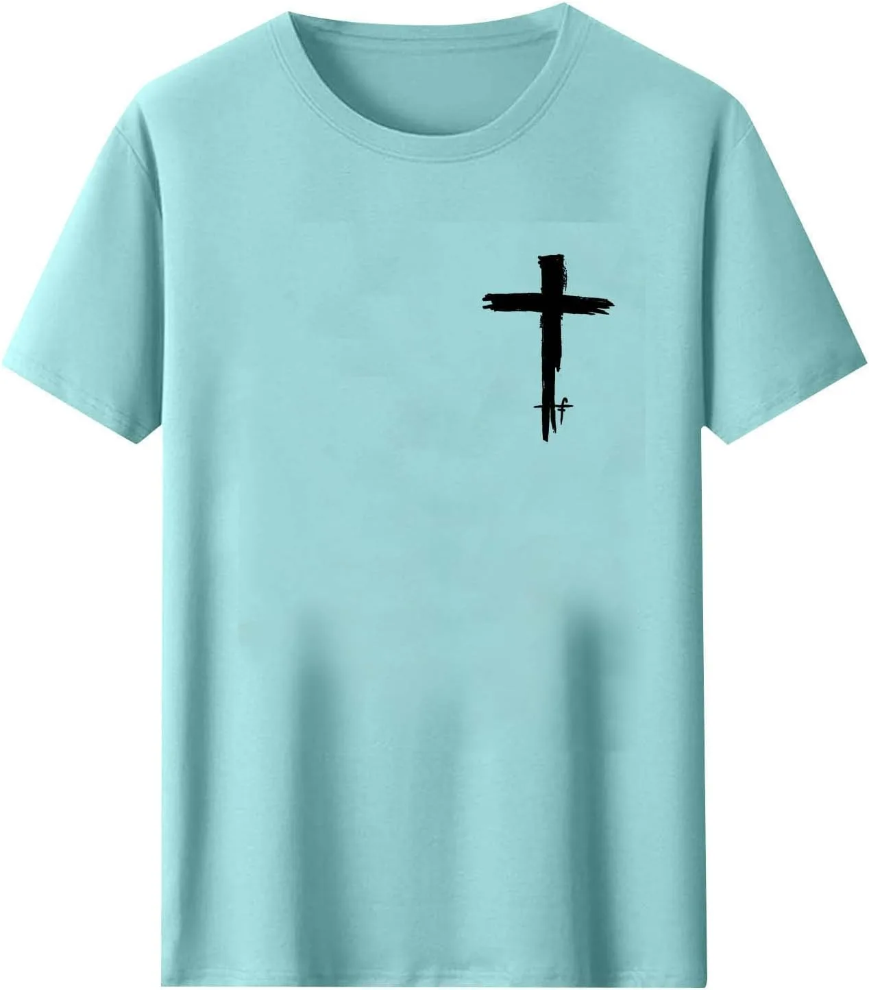 Футболка мужская Jesus Cross Faith Vintage, летняя, с коротким рукавом — фото 4