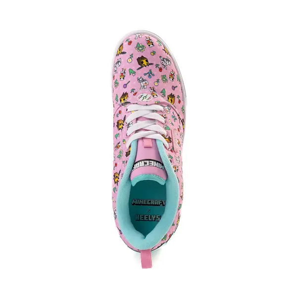 Кеды Heelys x Minecraft Pro 20 Skate Shoe, цвет Pink/Aqua — фото 2