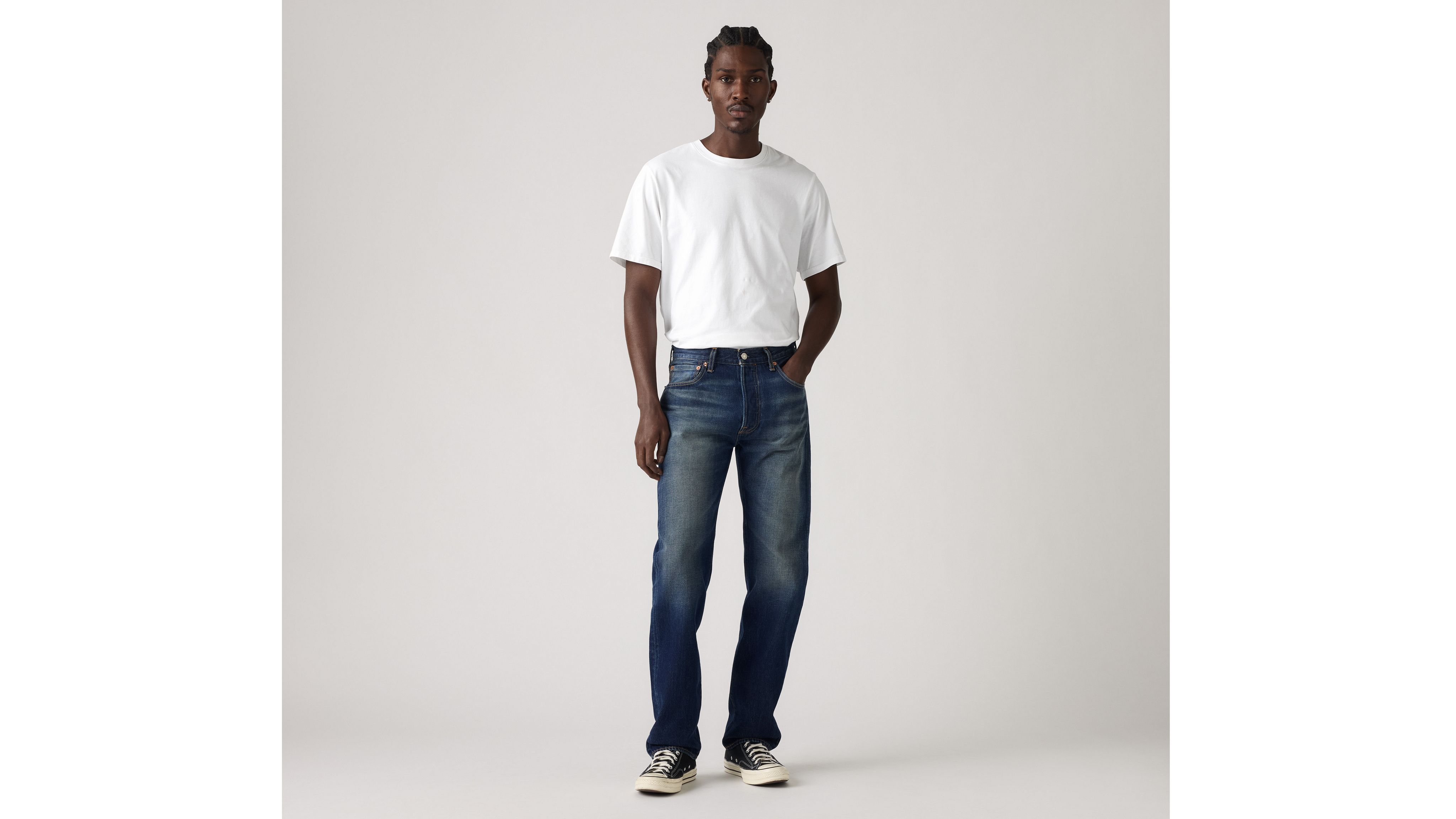 Мужские джинсы 501 Original Fit Levi's, Rockwell Morning - Dark Wash — фото 2