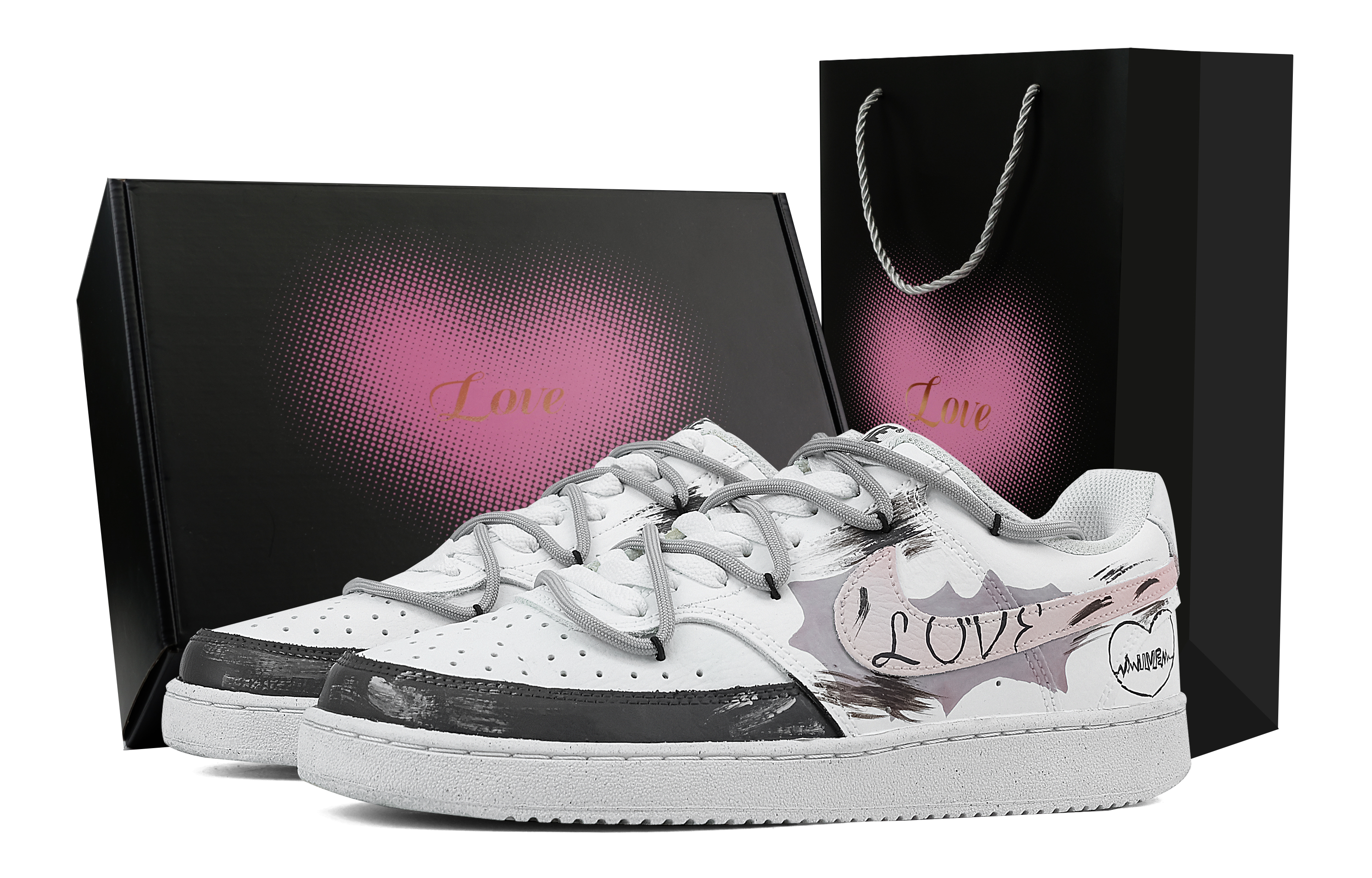 

Nike Кроссовки Court Vision 1 Romantic с антискользящим покрытием, износостойкие, низкие, для скейтбординга, мужские, светло-фиолетовые