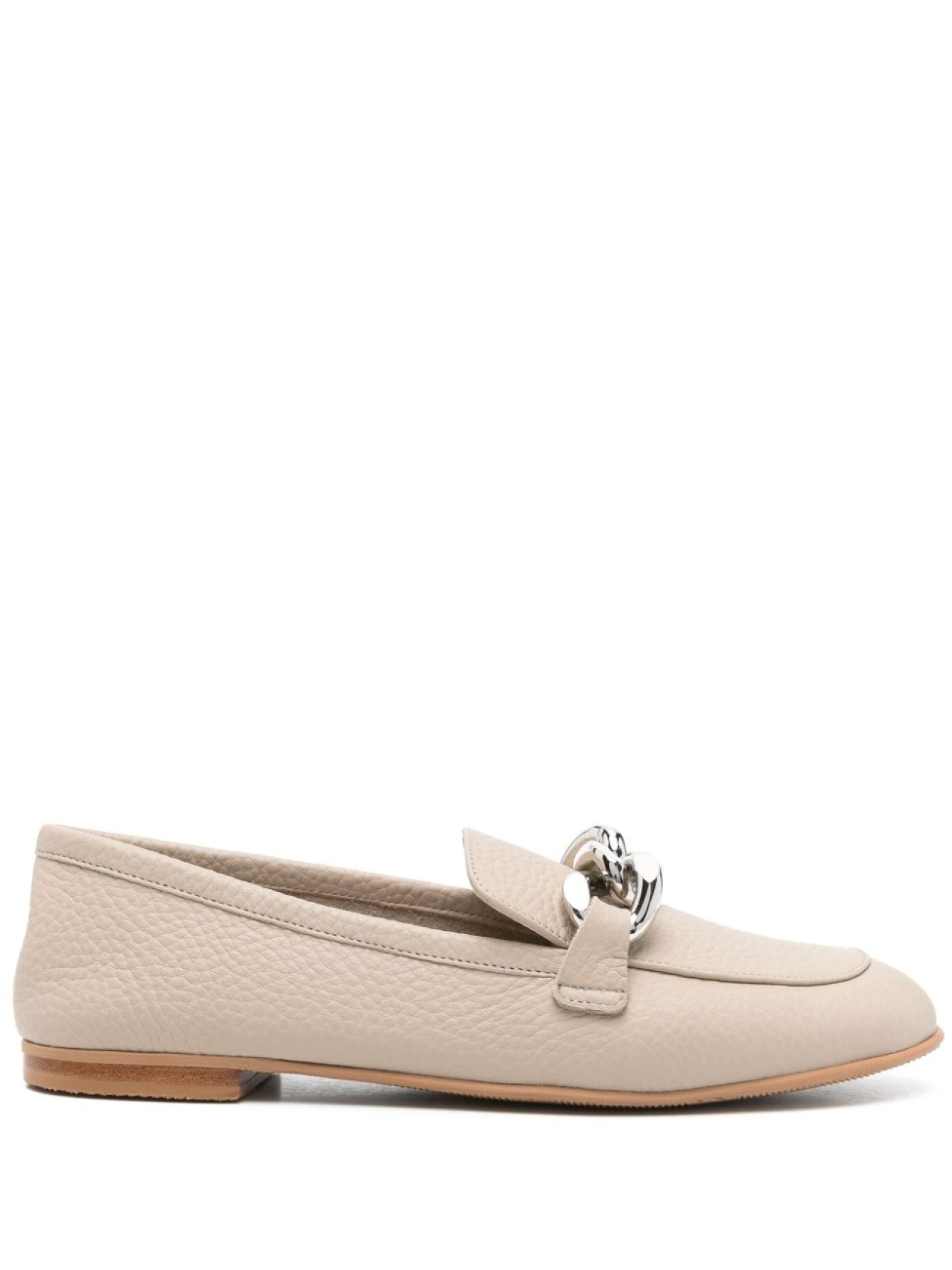 Casadei лоферы с цепочкой, нейтральный цвет
