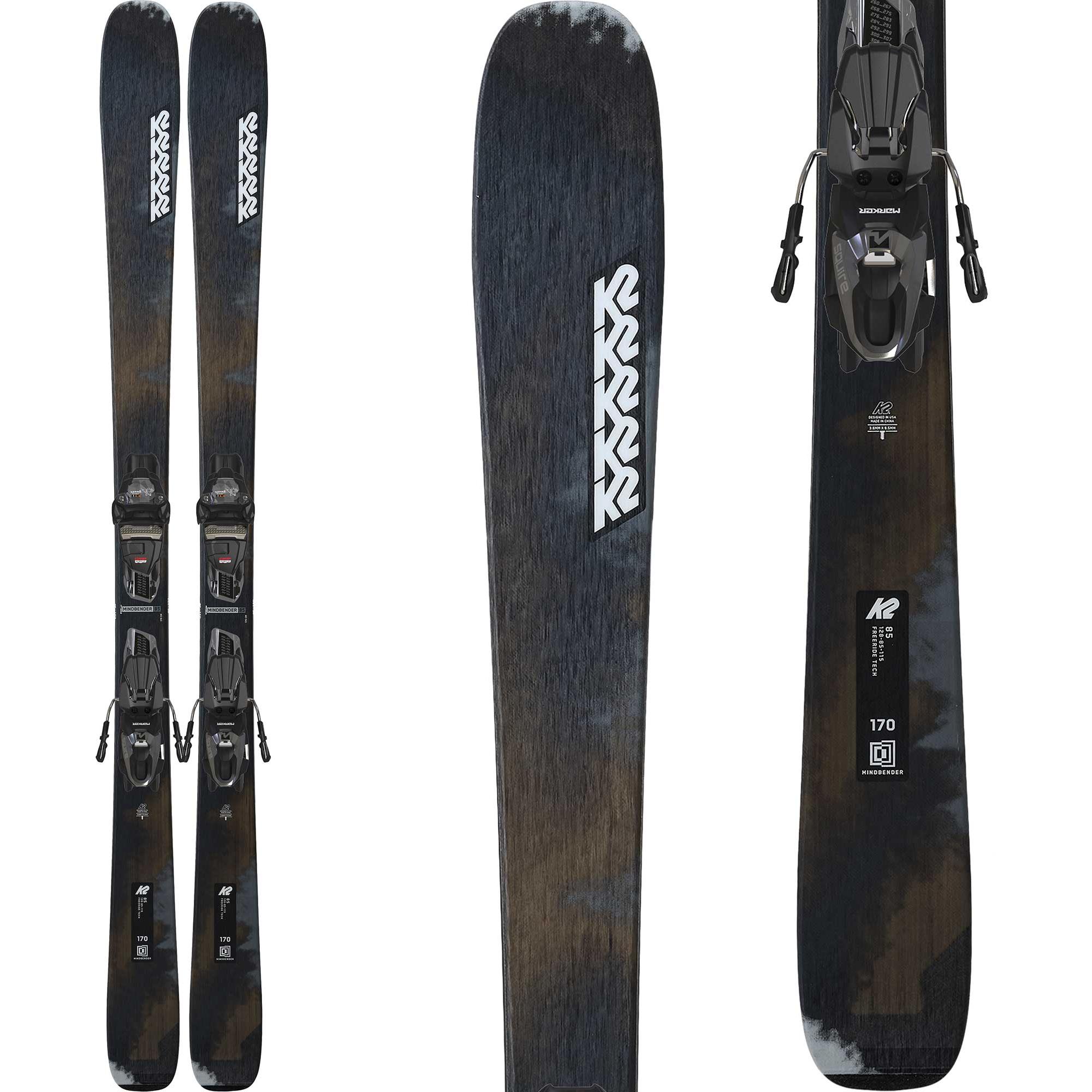 

Мужские лыжи Mindbender 85 с креплениями Squire 10 Quikclik '25 K2 Skis, One Color