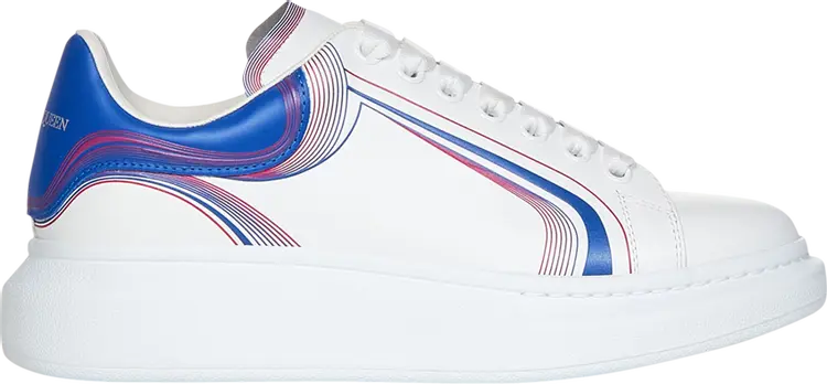 

Кроссовки Alexander McQueen Oversized Sneaker 'Curve Tech - Blue Red', белый, Белый;синий, Кроссовки Alexander McQueen Oversized Sneaker 'Curve Tech - Blue Red', белый