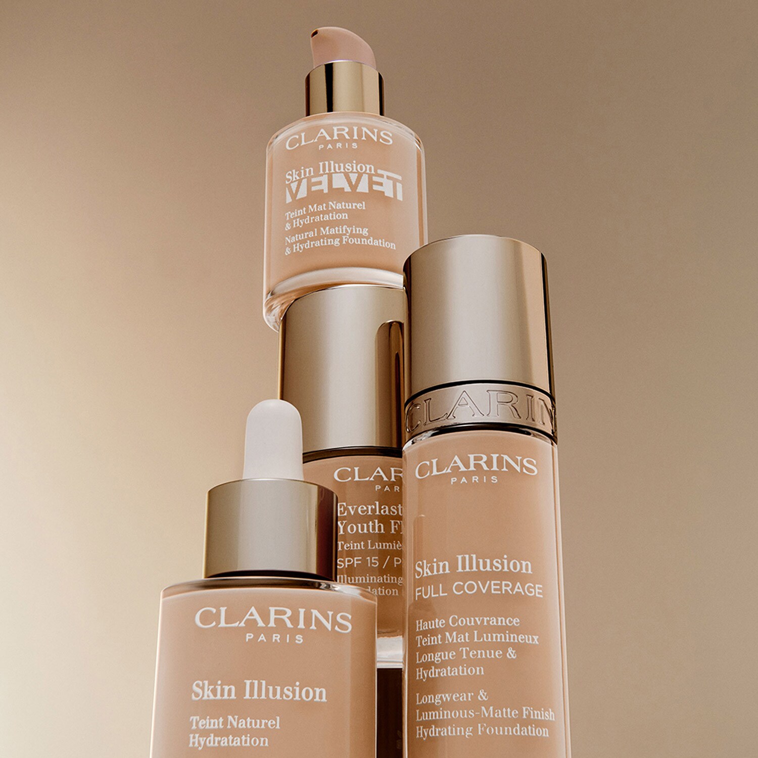 Тональная основа Skin Illusion FULL COVERAGE Clarins, 114N (30 ml) — фото 4