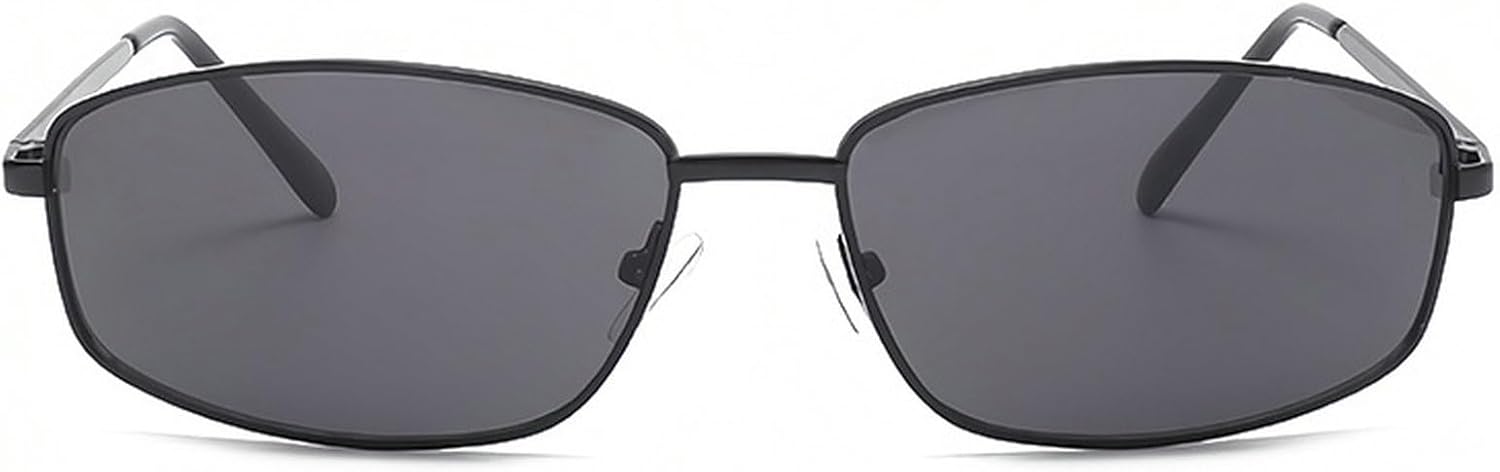 

Винтажные прямоугольные солнцезащитные очки для женщин, стильные линзы с градиентом, квадратная форма, модные, роскошные, металлическая оправа, защита от ультрафиолета UV400 mincl, Black