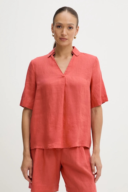 

Льняная блузка United Colors Of Benetton, красный