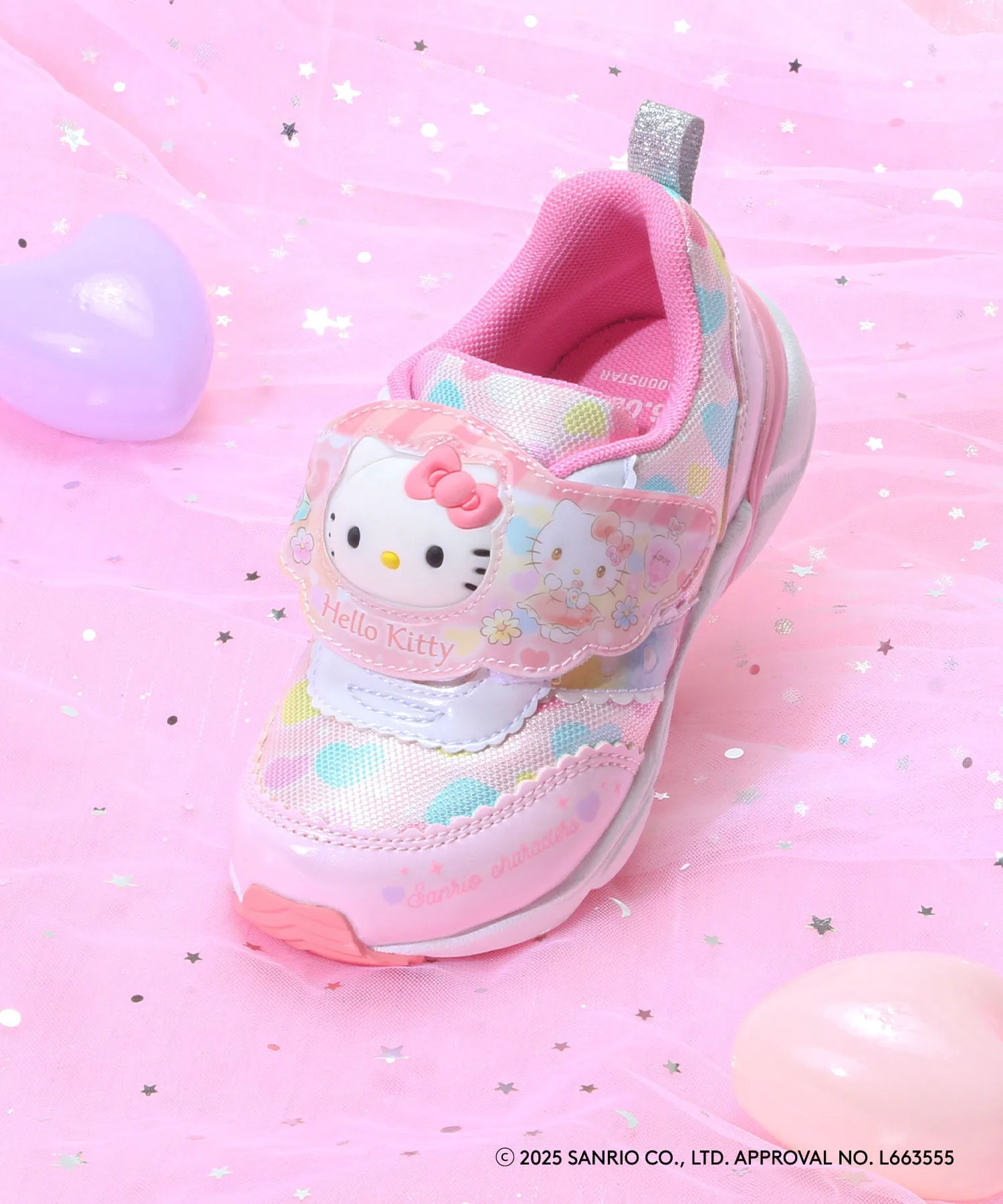 SA C040LE Розовые детские кроссовки Hello Kitty Moonstar, pink