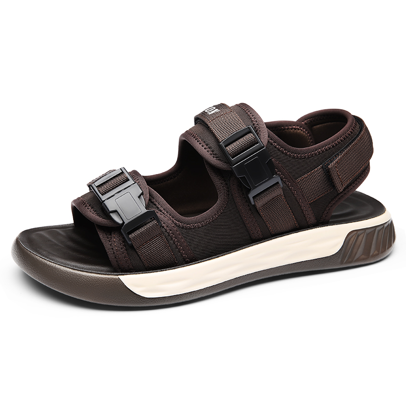 

Tonlion Пляжные сандалии мужские черно-коричневые тёмно-коричневые, цвет Dark Brown