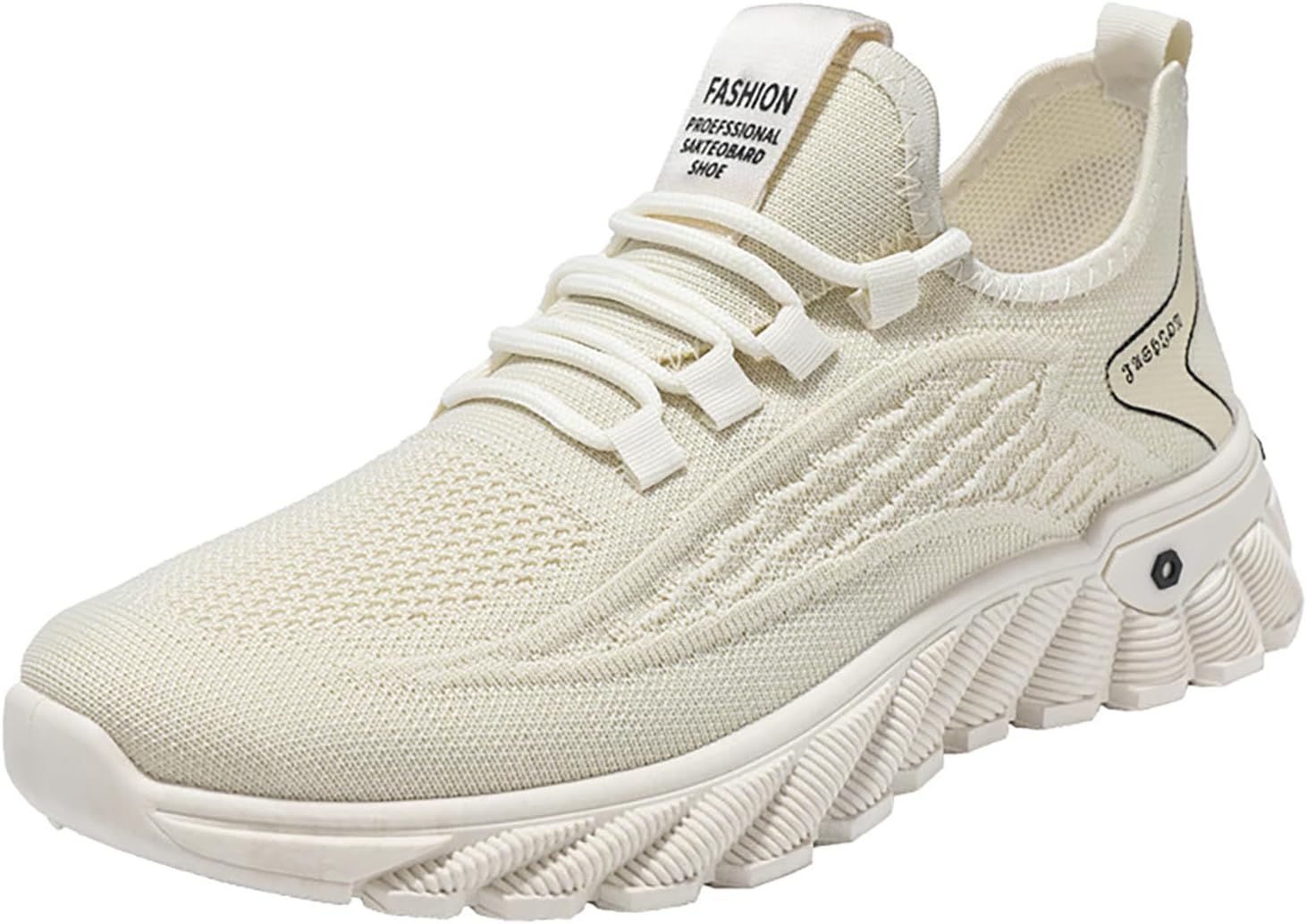 

Мужские повседневные модные кроссовки Нескользящие легкие шнурованные удобные противоскользящие ботинки Мужская защитная обувь Generic, бежевый