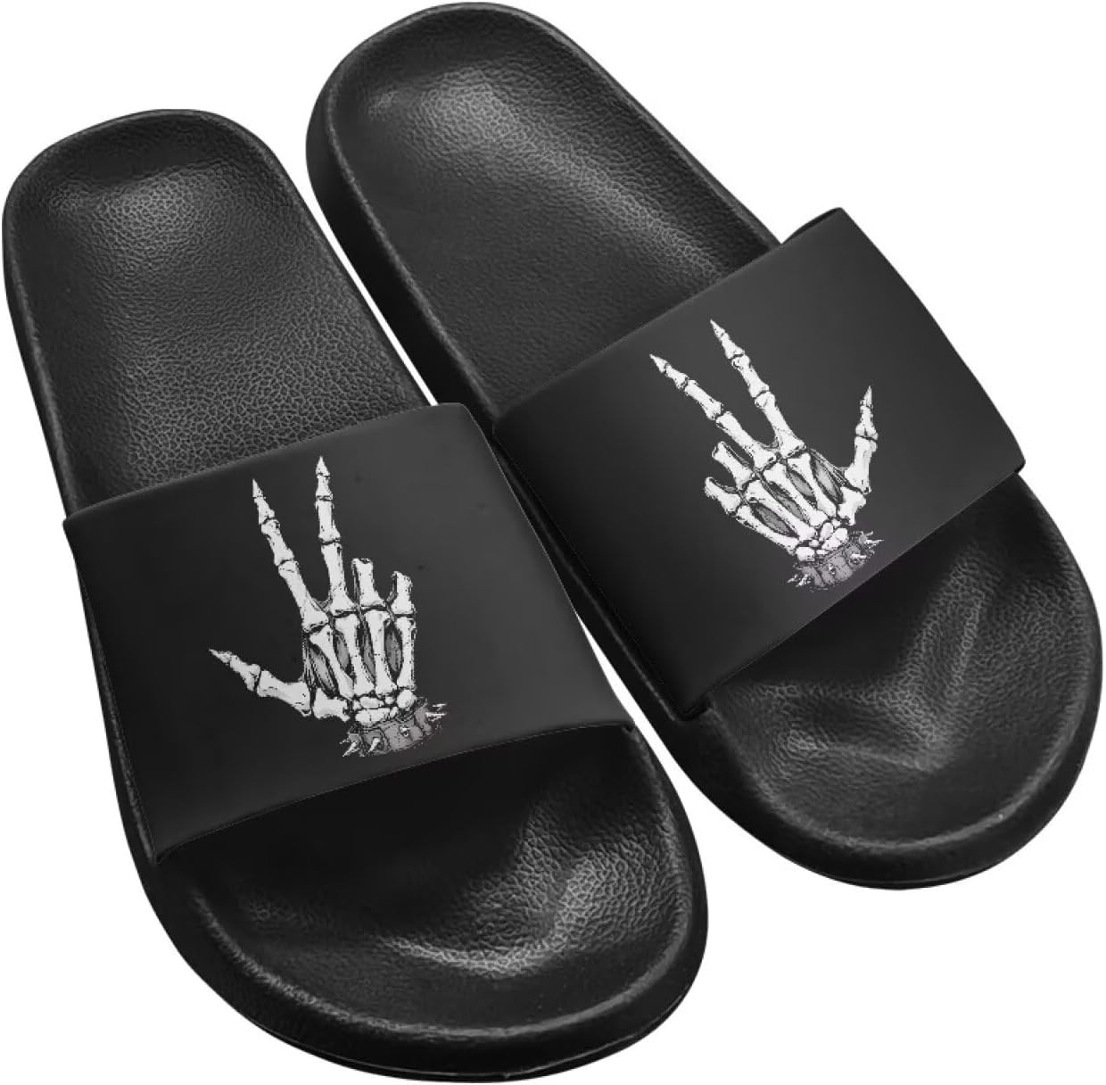 

Тапочки Hechitok для женщин и мужчин, шлепанцы для душа и дома, удобные и мягкие плоские сандалии из ЭВА, Skeleton Hand