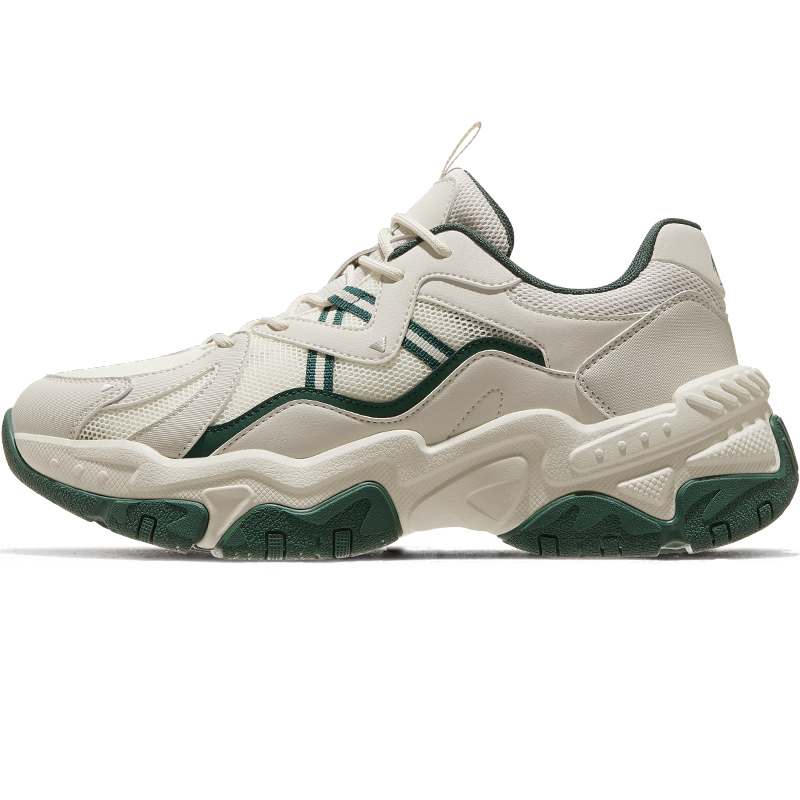 

CAMEL Небула амортизирующие износостойкие легкие низкие массивные кроссовки мужские True White/Garden Green, цвет True White/Garden Green