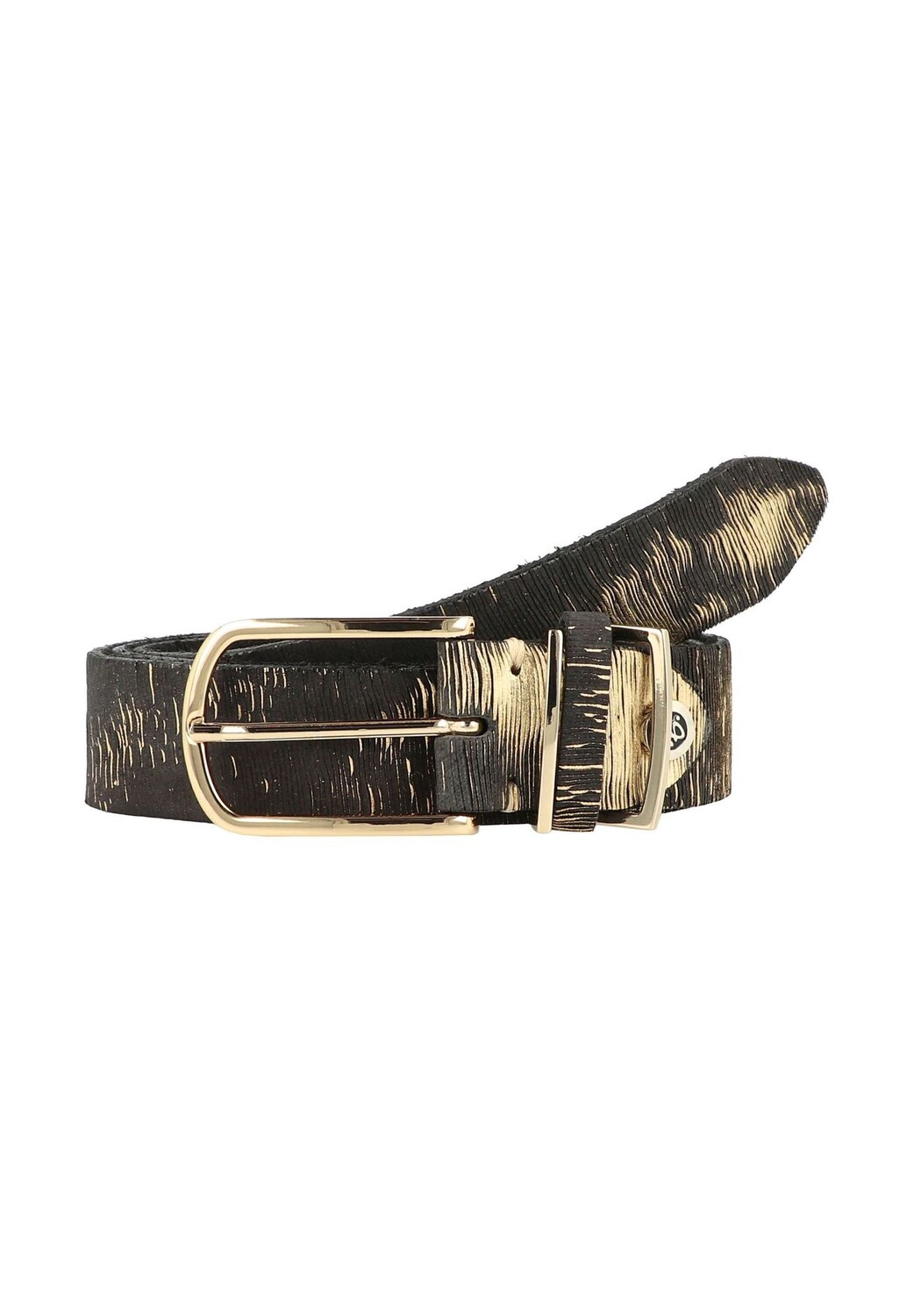 

Ремень кожаный B.BELT, цвет Schwarz Gold Metallic