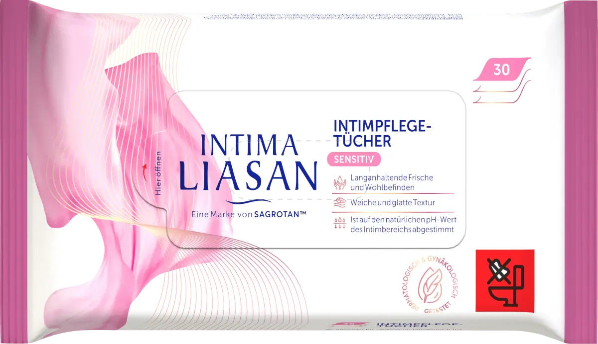 

Салфетки для чувствительной интимной гигиены 30 шт. Intima Liasan
