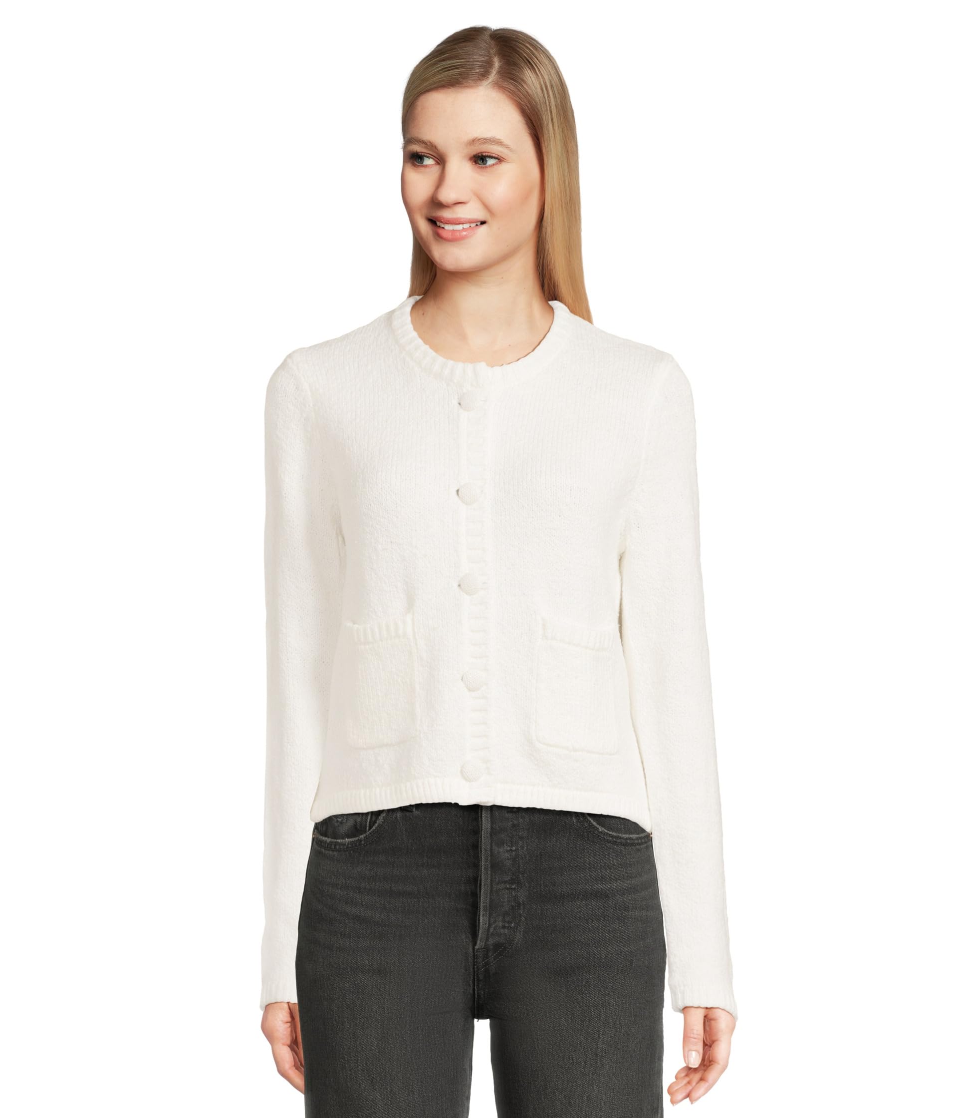 

Свитер Michael Stars Opaline Cardigan With Pockets, белый