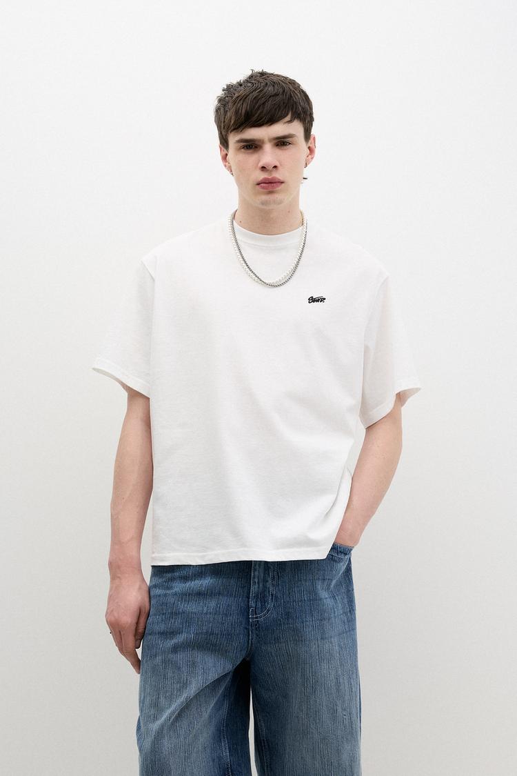 

Футболка Stwd Central Studio Pull And Bear, белый