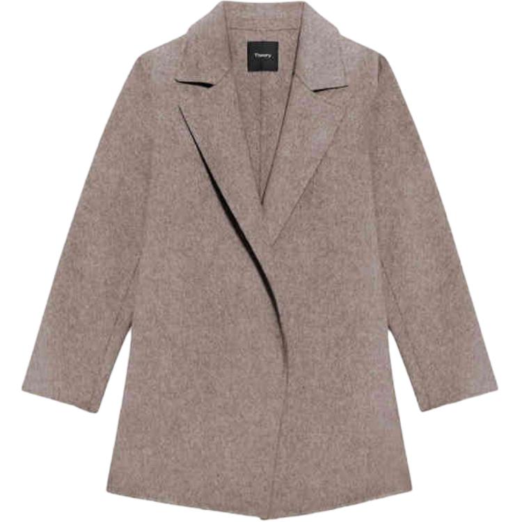

THEORY Женское пальто серо-коричневого цвета, Mist Gray Brown