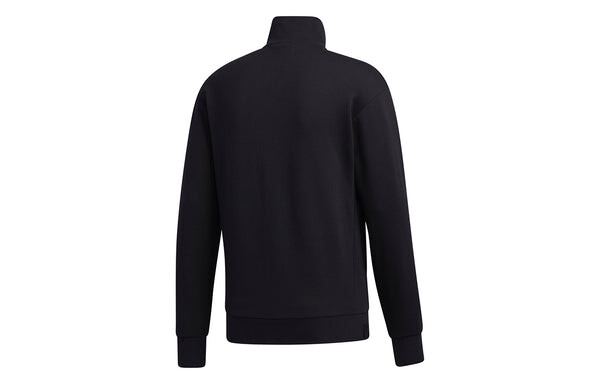 Куртка wj tt cardigan stand collar casual sports jacket black Adidas, черный — фото 2
