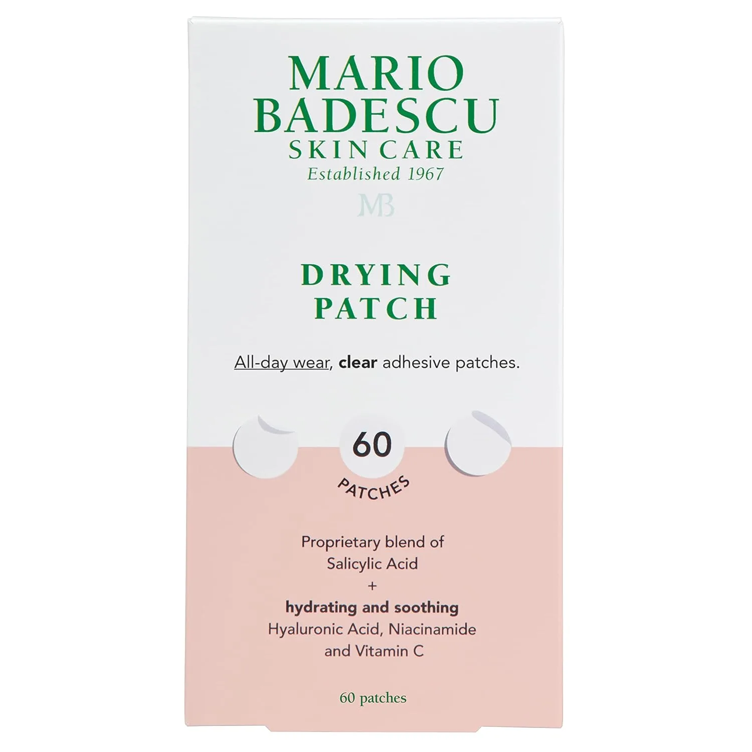 Патчи под глаза Mario Badescu — Drying Patch Blemish Covering, Inвидимый точечный уход, абсорбирующий полимер с витамином
