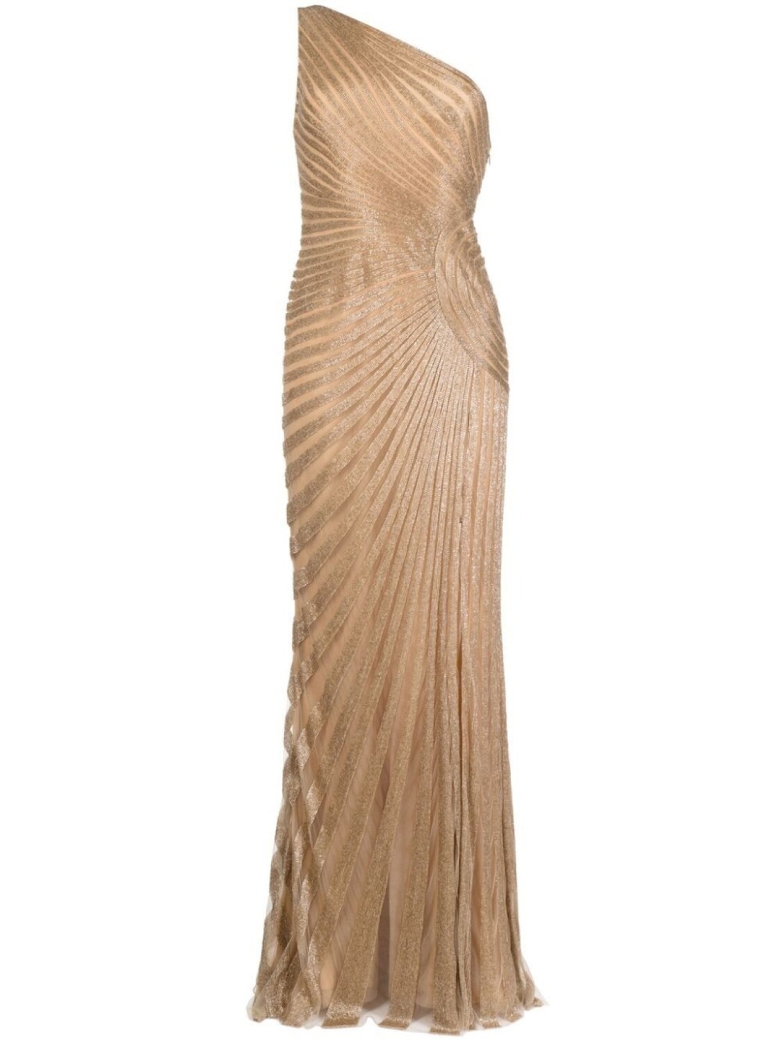 

Декорированное платье Zuhair Murad, золотистый