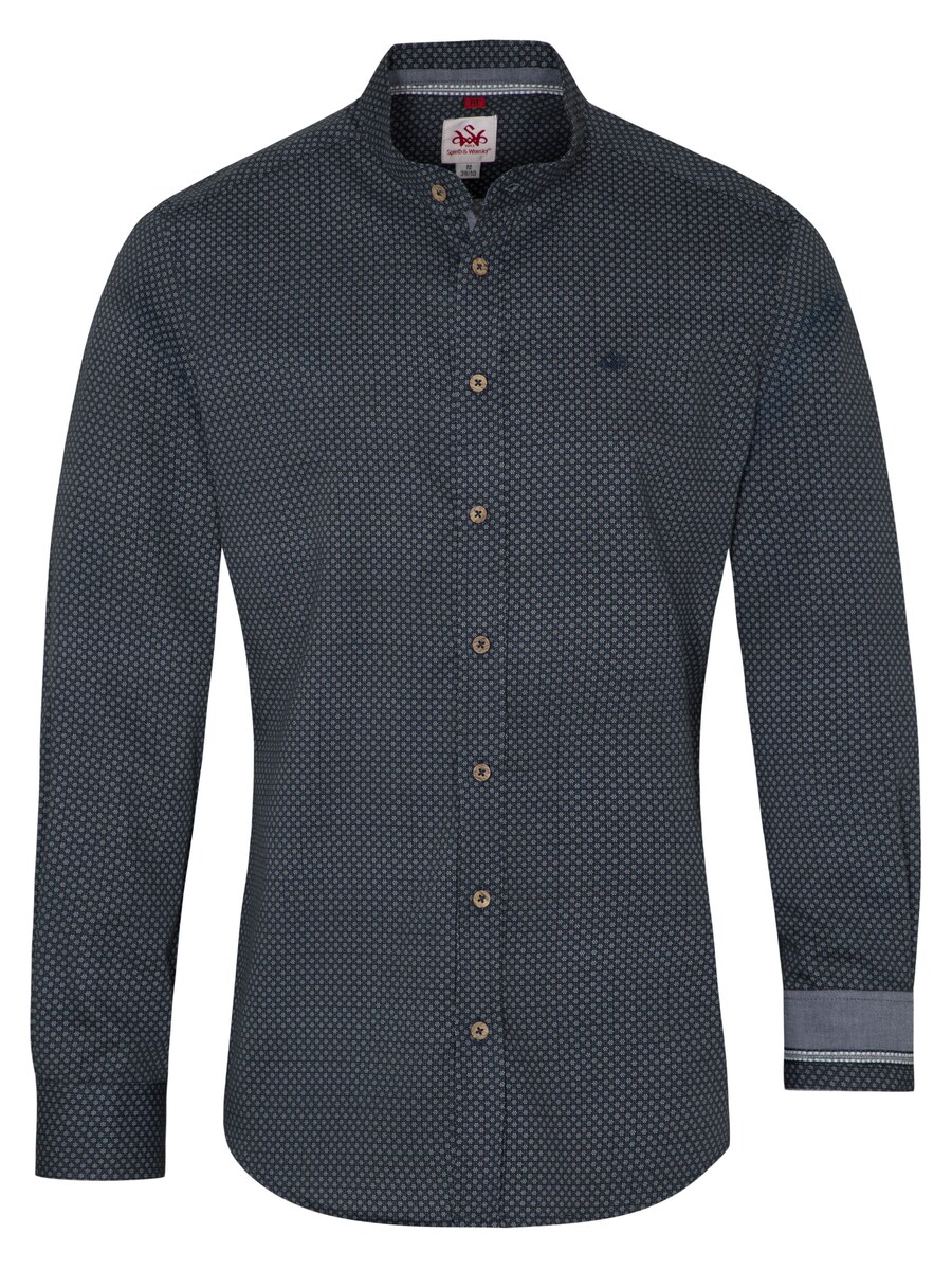 

Облегающая традиционная рубашка на пуговицах SPIETH & WENSKY, темно-синий