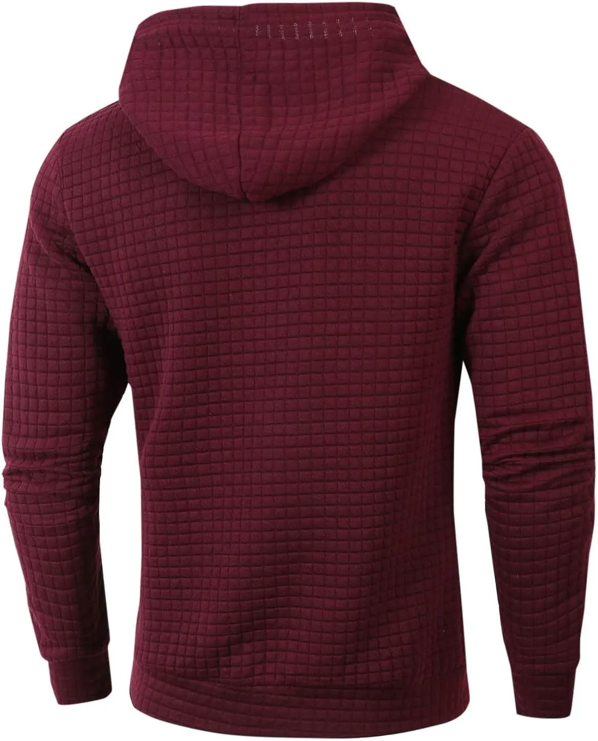 Мужская толстовка с капюшоном Long Sleeve, спортивная, однотонная — фото 4