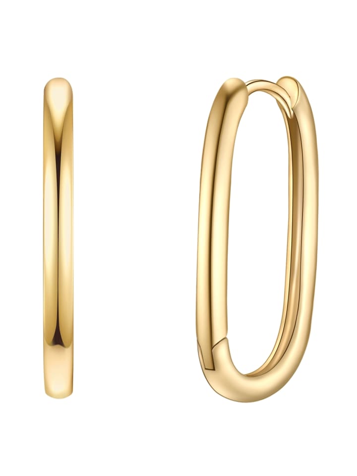 

Yokoamii Латунные серьги в оправе из желтого золота