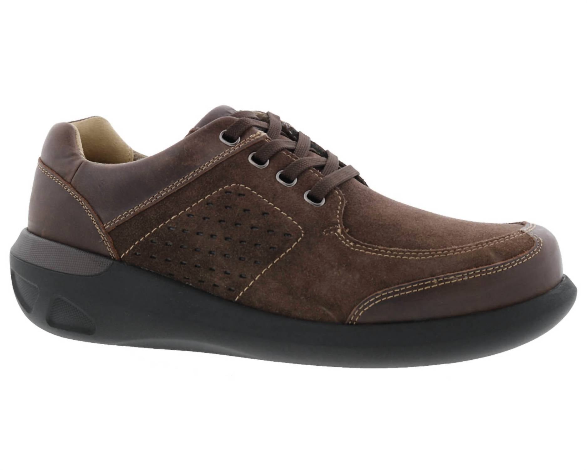 

Мужские туфли Miles из темно-коричневой кожи Drew Shoes