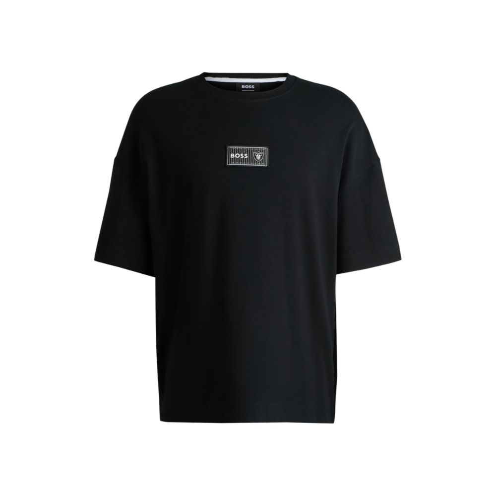 

Футболка BOSS x NFL из хлопка-интерлока со специальным брендингом, цвет raiders