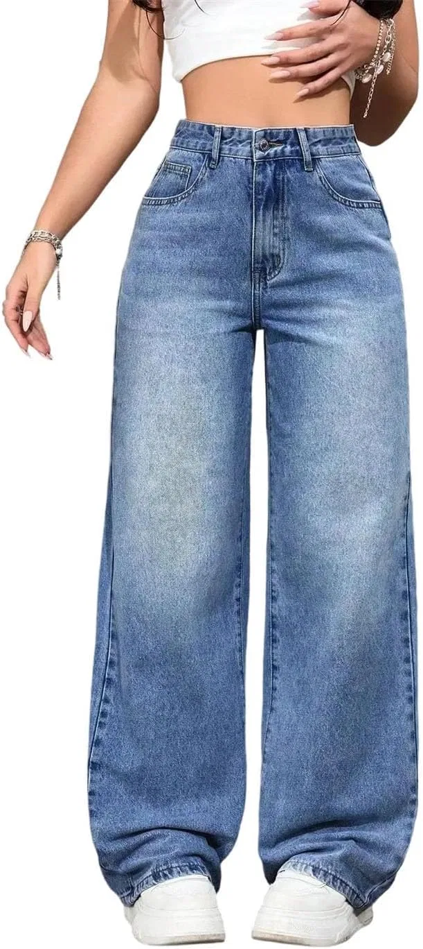 Джинсы свободные High Waist Wide Leg, 7