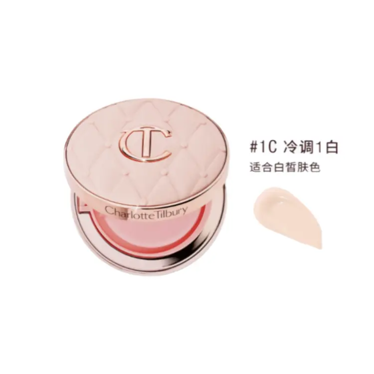 Тональная основа Charlotte Tilbury faint glow pink air cushion pillow talk long wear, 1C, 12г — фото 2