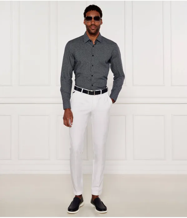 Льняная рубашка c-hal-kent-c1-223 Casual fit Boss, синий — фото 2
