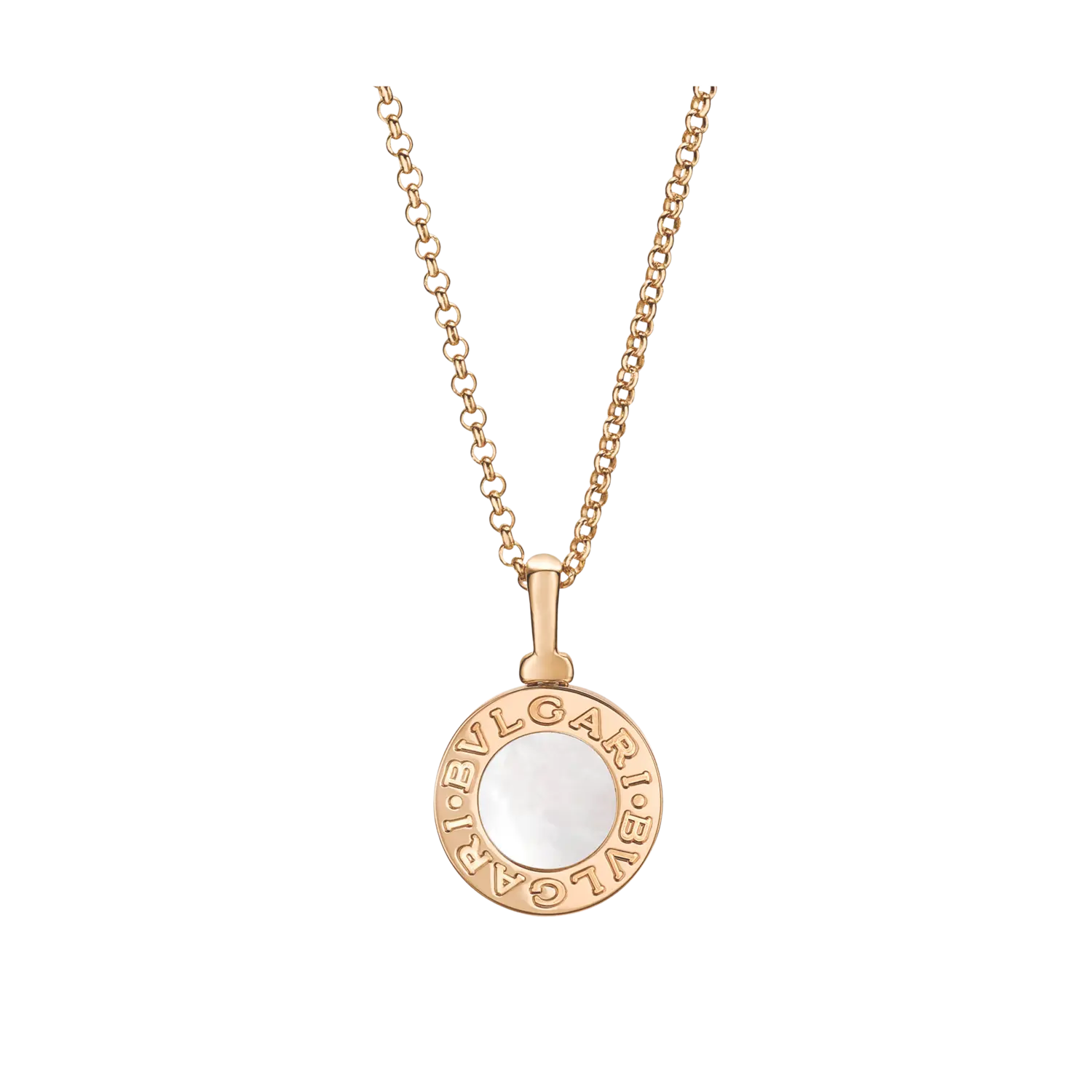 

Колье bvlgari bvlgari из розового золота 18 карат с перламутром. длина 41-43 см. BULGARI