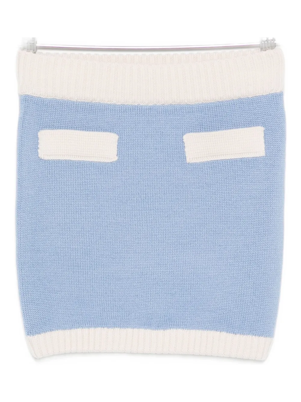 

Вязаная прямая юбка Rowen Rose, синий