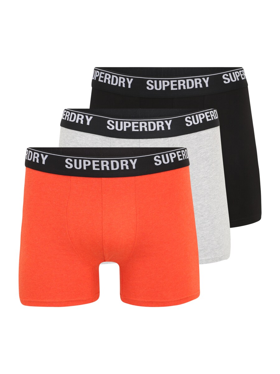 

Трусы Superdry Boxer shorts, цвет mottled grey/light orange/black