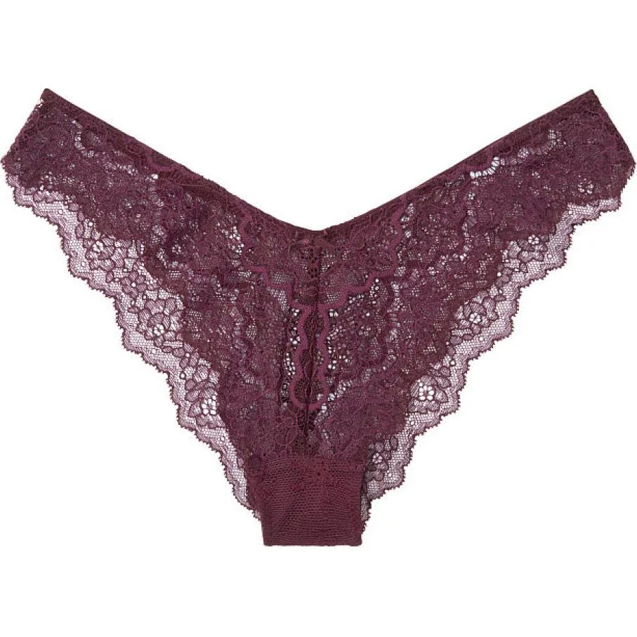 Victoria's Secret Трусы-стринги DREAM ANGELS, 1 шт, темно-фиолетовый