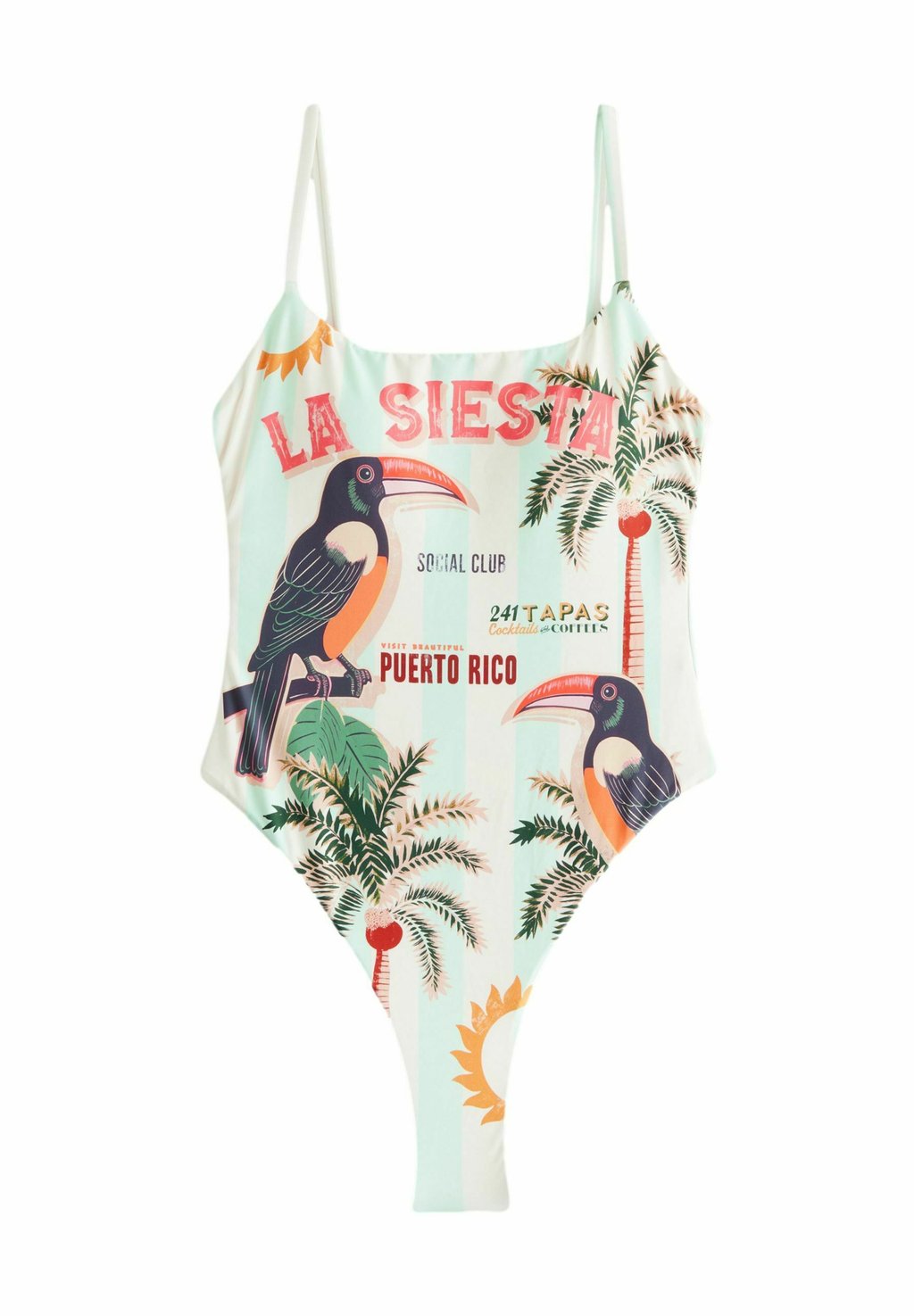 

Купальник TROPICAL PLACEMENT TUMMY CONTROL HIGH Next, синий