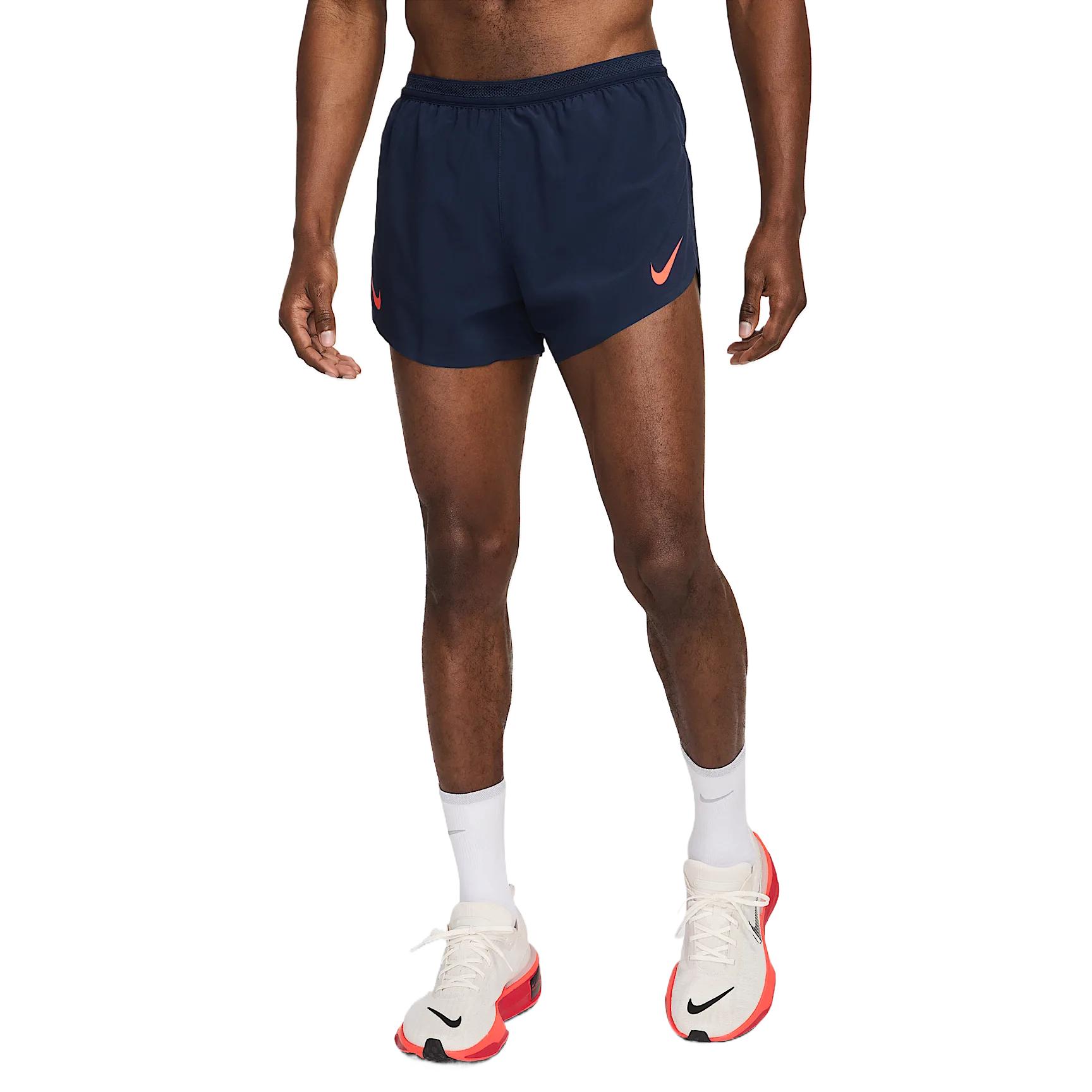 Мужские беговые шорты AeroSwift Dri FIT Adv 2' с подкладкой Nike, ярко-красный — фото 4