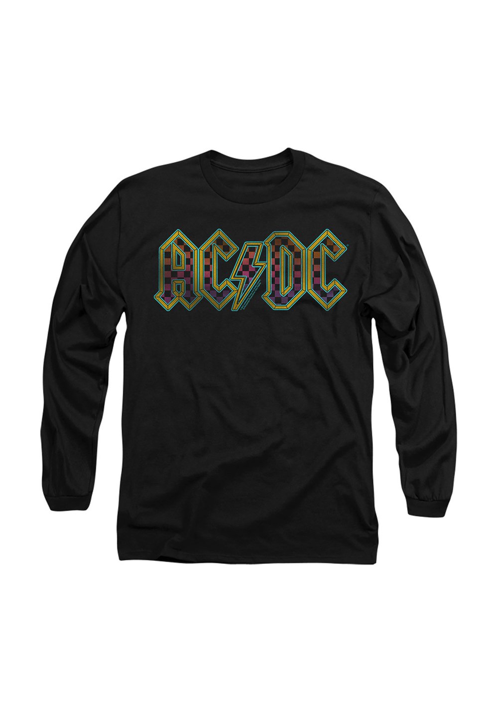 

Топ с длинными рукавами AC/DC CHECKERBOARD LOGO Cotton Soul, черный
