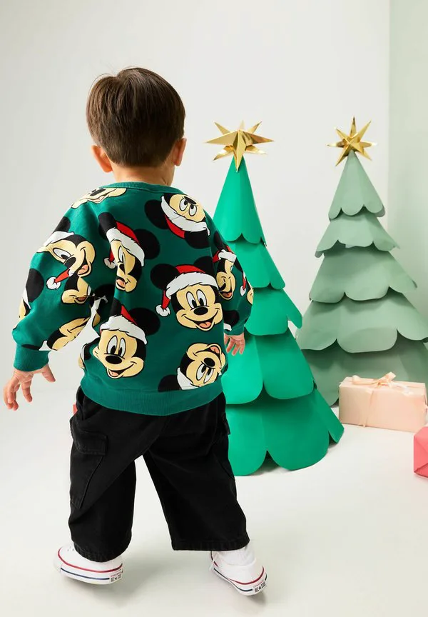 Толстовка с изображением микки мауса Next, Green Christmas — фото 3